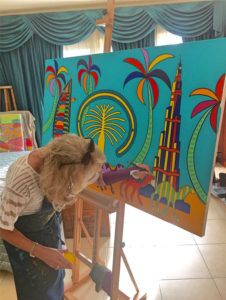 Painting-with-a-broken-arm